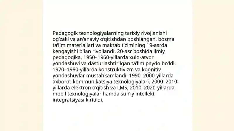 Pedagogik texnologiyalar va ularning mohiyati 4