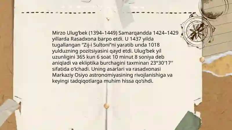Timuridlar davrida Samarqand va Buxoroning ilmiy markazlari 4