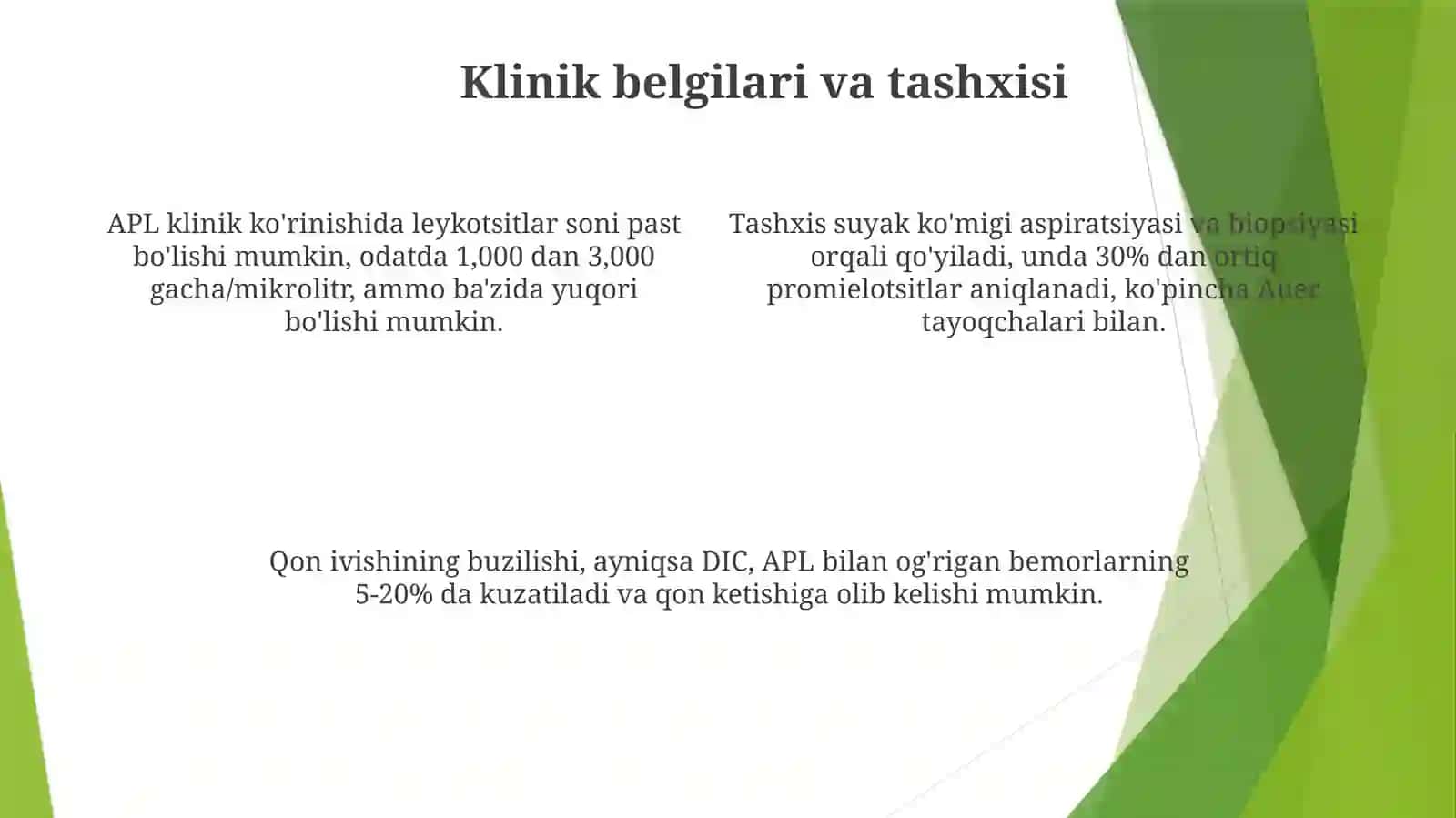 Òtkirpromielotsitarleykozetiologiyapatogenezklinikadavolashprinsiplari 4