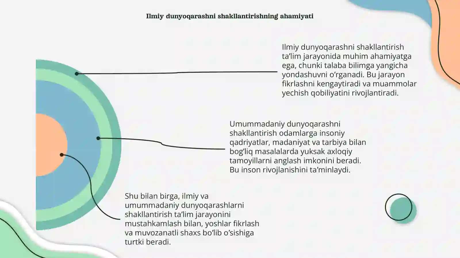 Ta'lim Tarbiya Jarayonida Ilmiy va Umumiy Dunyoqarashni Shakllantirish 4