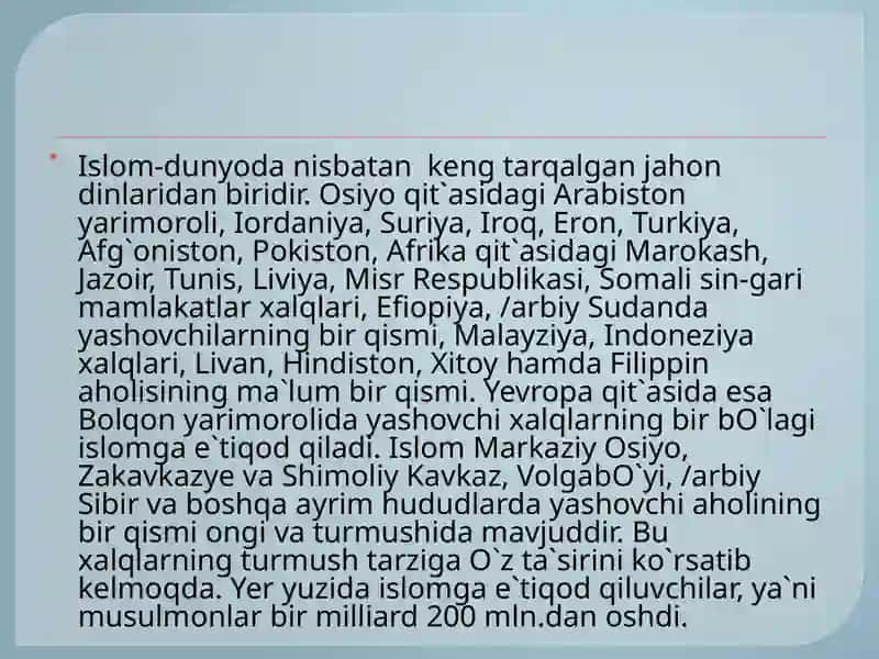 Islom dinining paydo bo'lishidagi ijtimoiy-siyosiy va madaniy sharoitlar 4