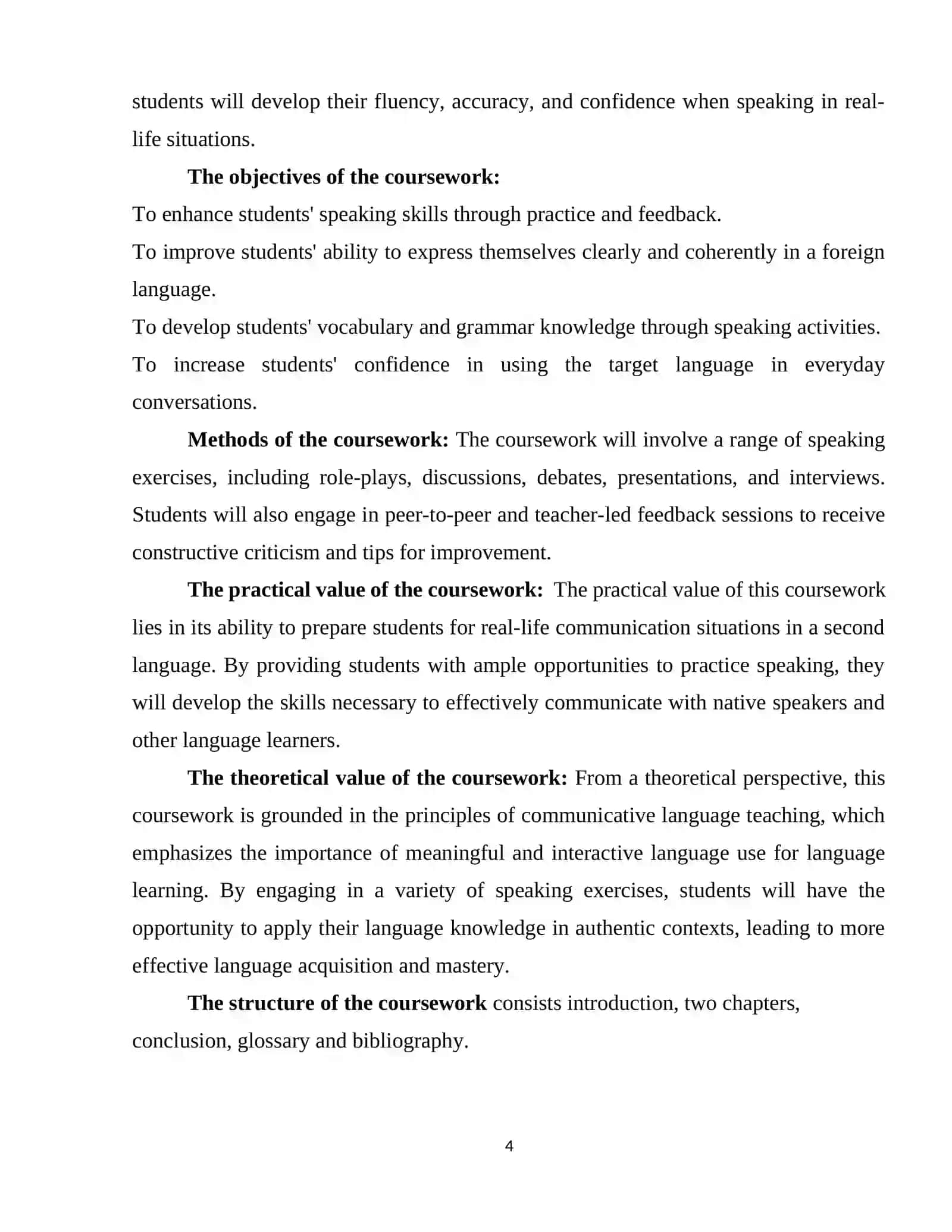 THE SYSTEM OF EXERCISES IN TEACHING SPEAKING 4