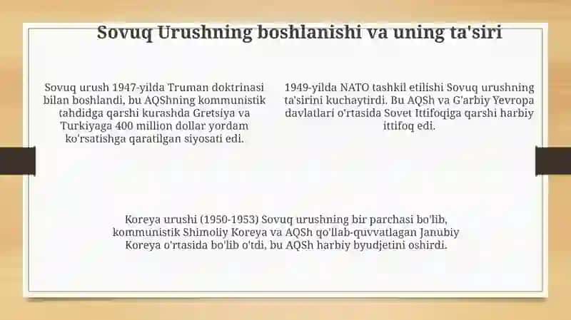 1945 - 1960 - yillarda Amerika Qo‘shma Shtatlari 4