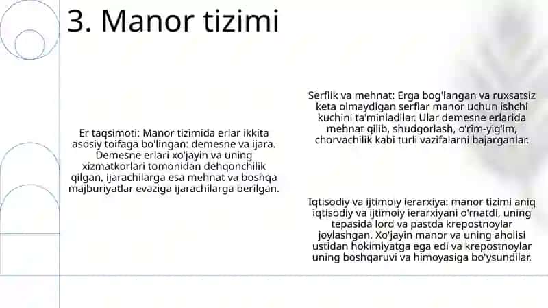 Ilk Oʻrta Asr Yer Egaligi 4