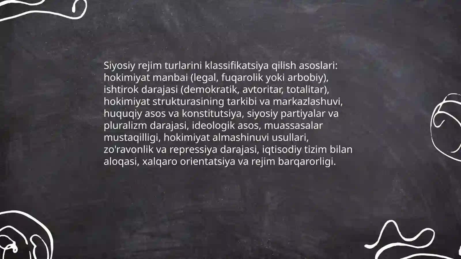 Siyosiy rejim tushunchasi.Siyosiy rejim turlari 4