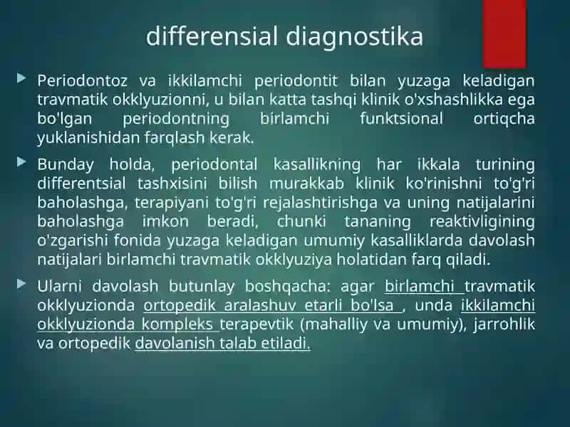 Kombinatsiyalangan travmatik okklyuzion 4