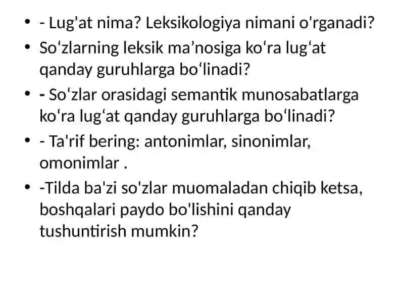 Rus tilining faol va passiv lug'ati 4