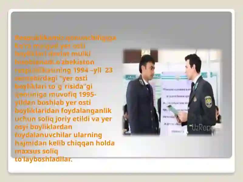 Yerqaridan foydalanganlik uchun soliqni hisoblab chiqish va undirish mehanizmi 4