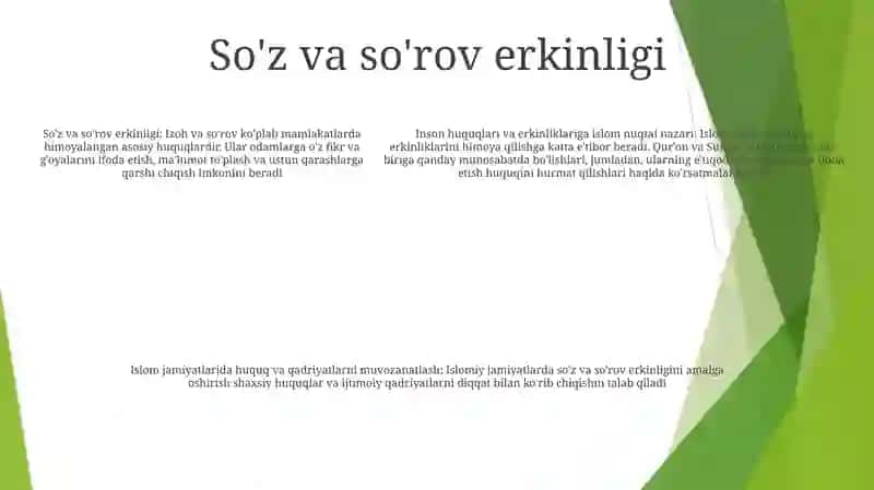 Islomda Inson Huquq Va Erkinliklarini Ta'Minlashning O'Ziga Xos Jihatlari 4