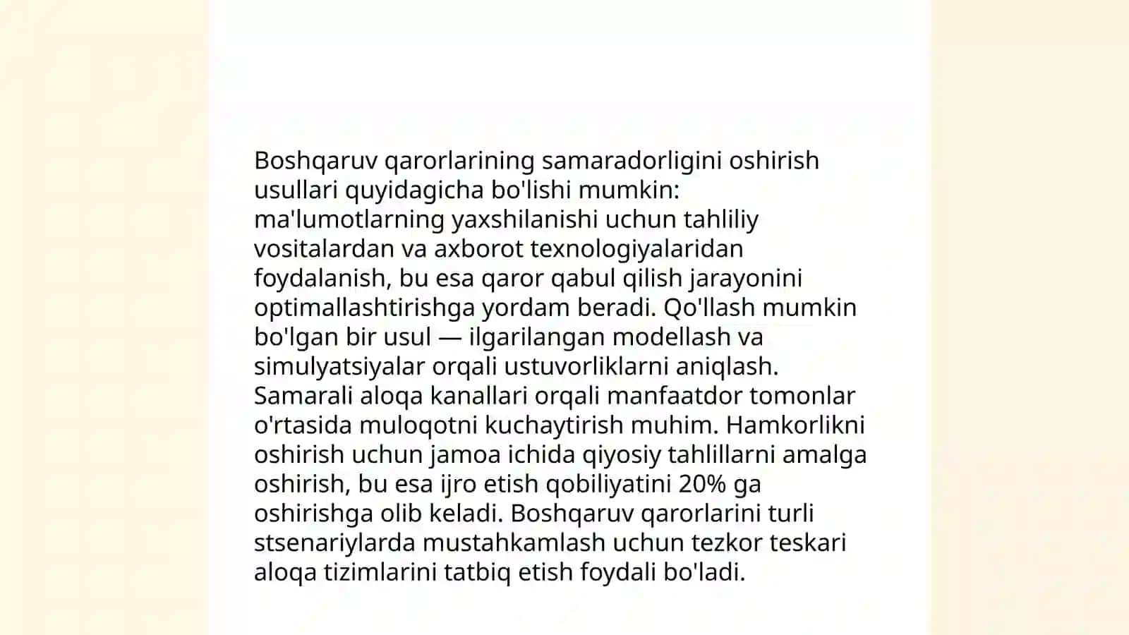 Germaniya korxonalarida boshqaruv qarorlarini qabul qilish va uni takomillashtirish yo'llari 4