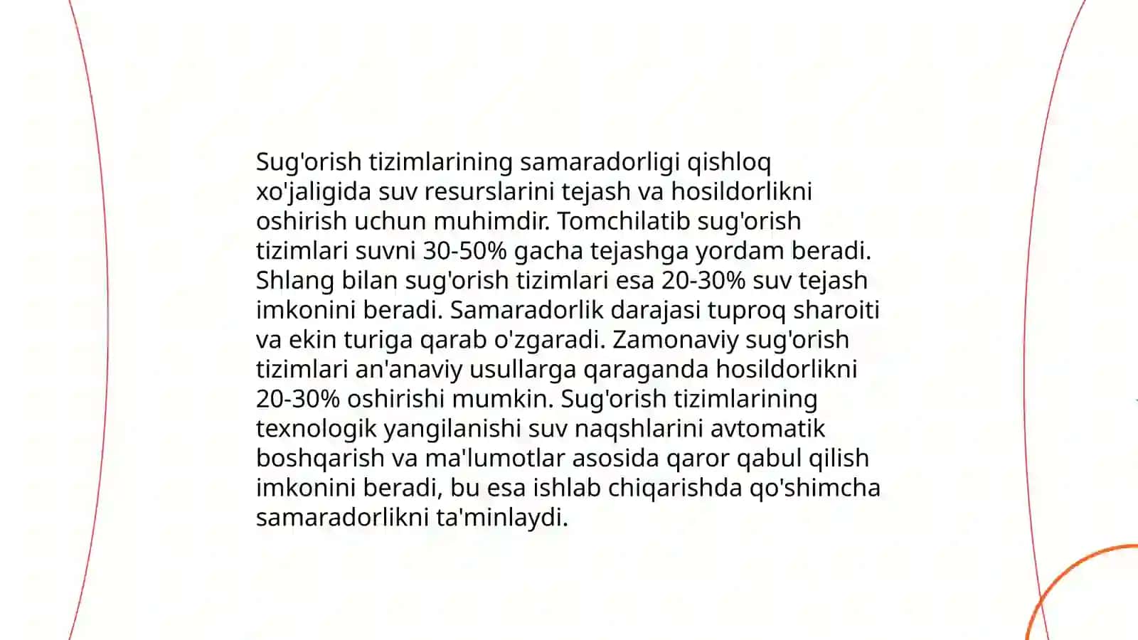 Respublikamizning dehqonchligining hozirgi holati, muammolar va hal qilish yillari 4