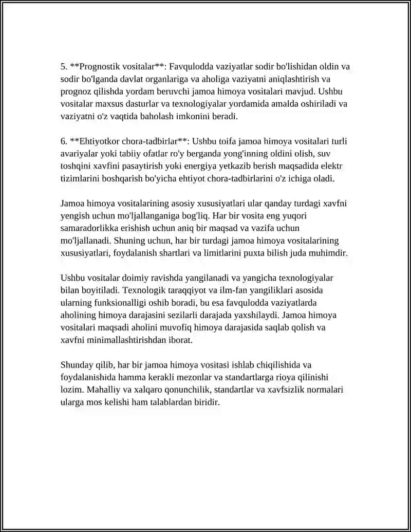 Jamoa himoya vositalarining tasnifi va asosiy xususiyatlari 4