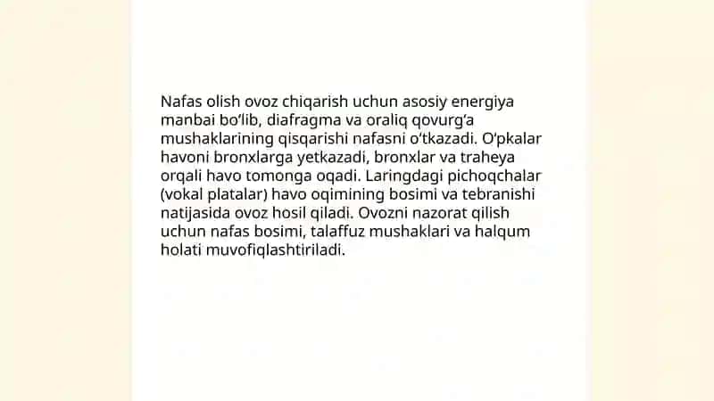 Ovoz va nafas hosil bo‘lishining ahamiyati 4