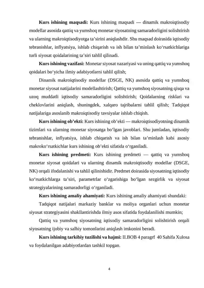 DINAMIK MODELLARIDA XALQARO SAVDO VA O’SISHNING BOG’LIQLIGI 4