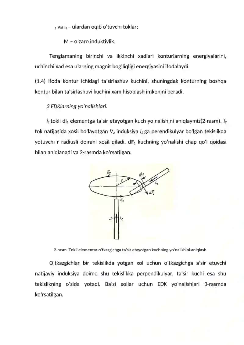 Elektromagnit induksiya qonuni va elektron apparatlarining asosiy nazariyasi. 4