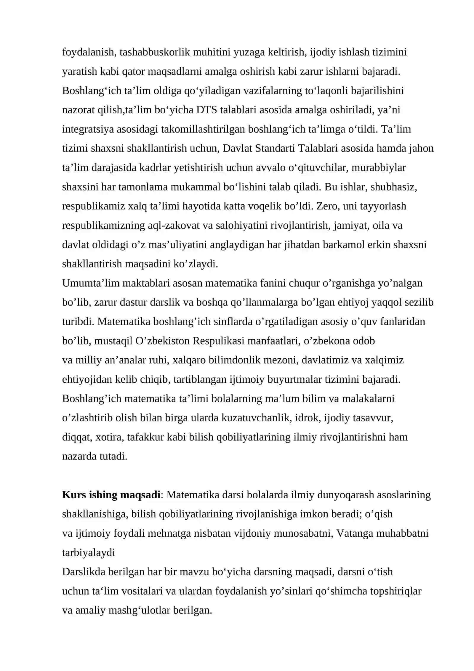 "Matematika o‘qitish metodikasi" 4