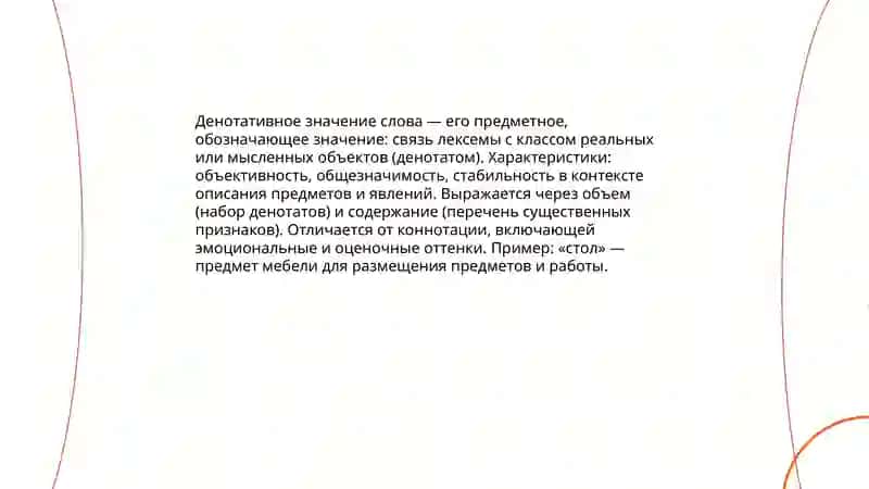 Лексическое значение слова 4