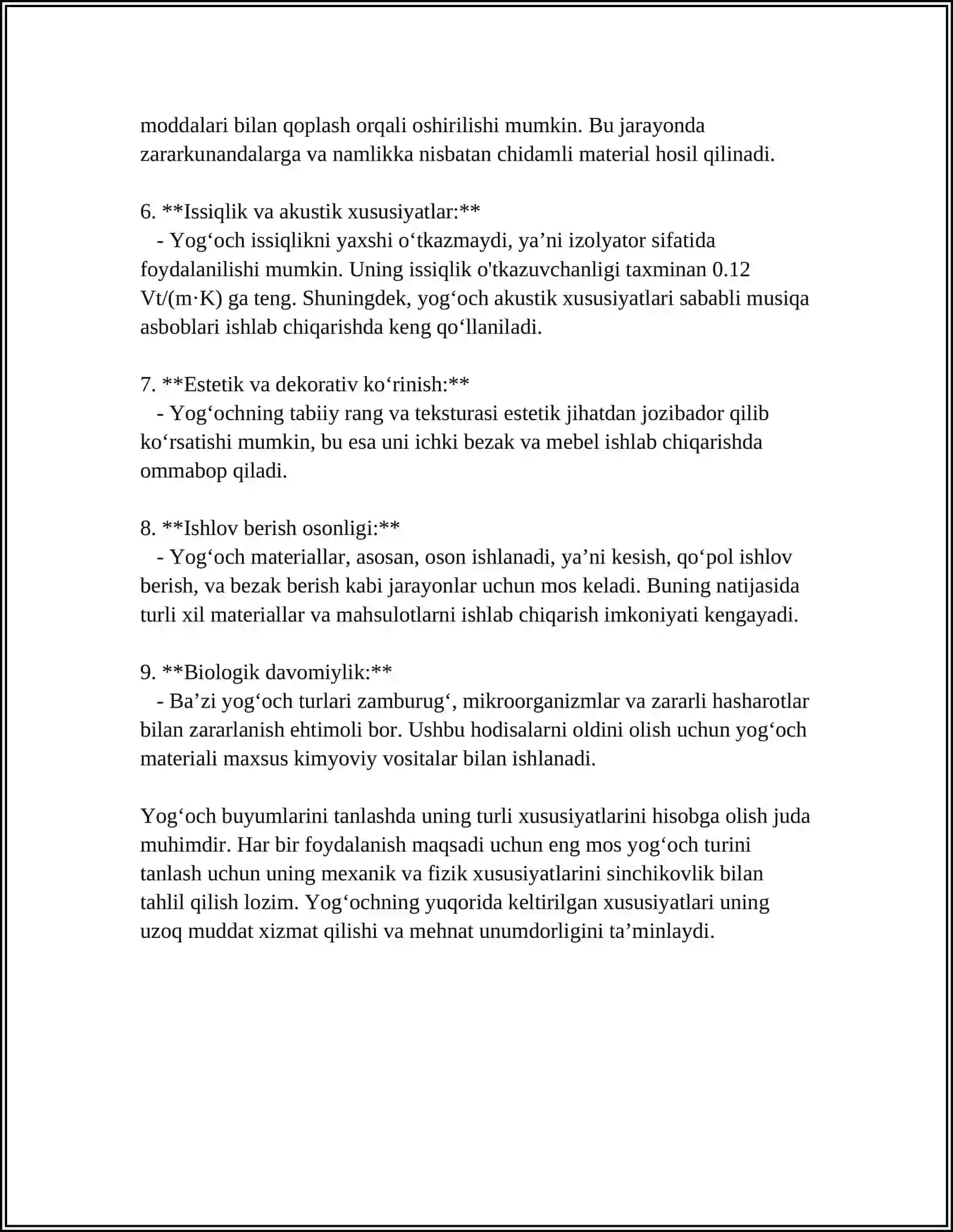 YOGʻOCH KONSTRUKTSIYALARGA TA’SIR ETADIGAN YUKLAR 4