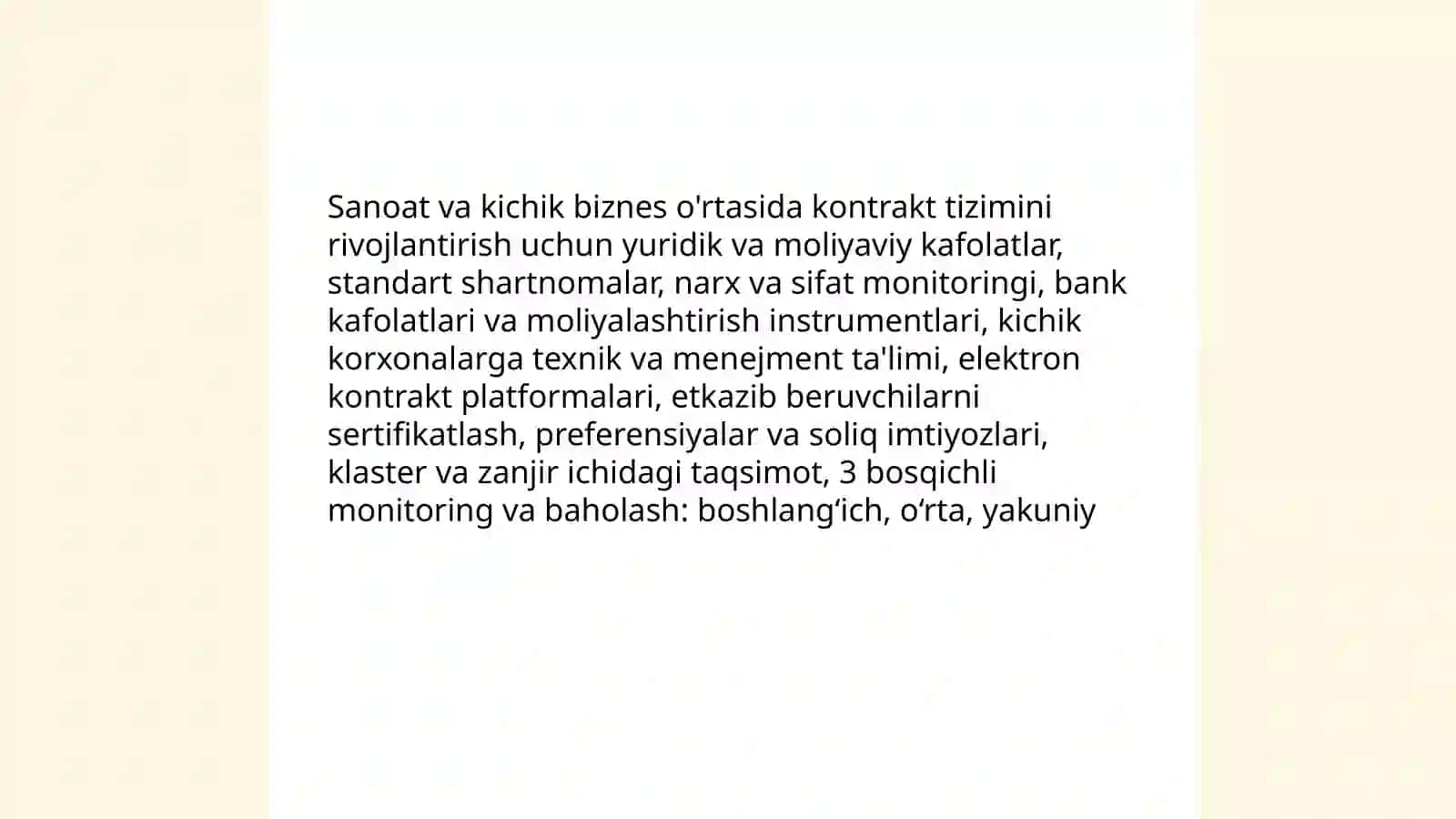 Sanoatkorxonalarida kichik biznes bilan looperatsiya aloqalarini rivojlantirishning asosiy yo' nalishlari 4