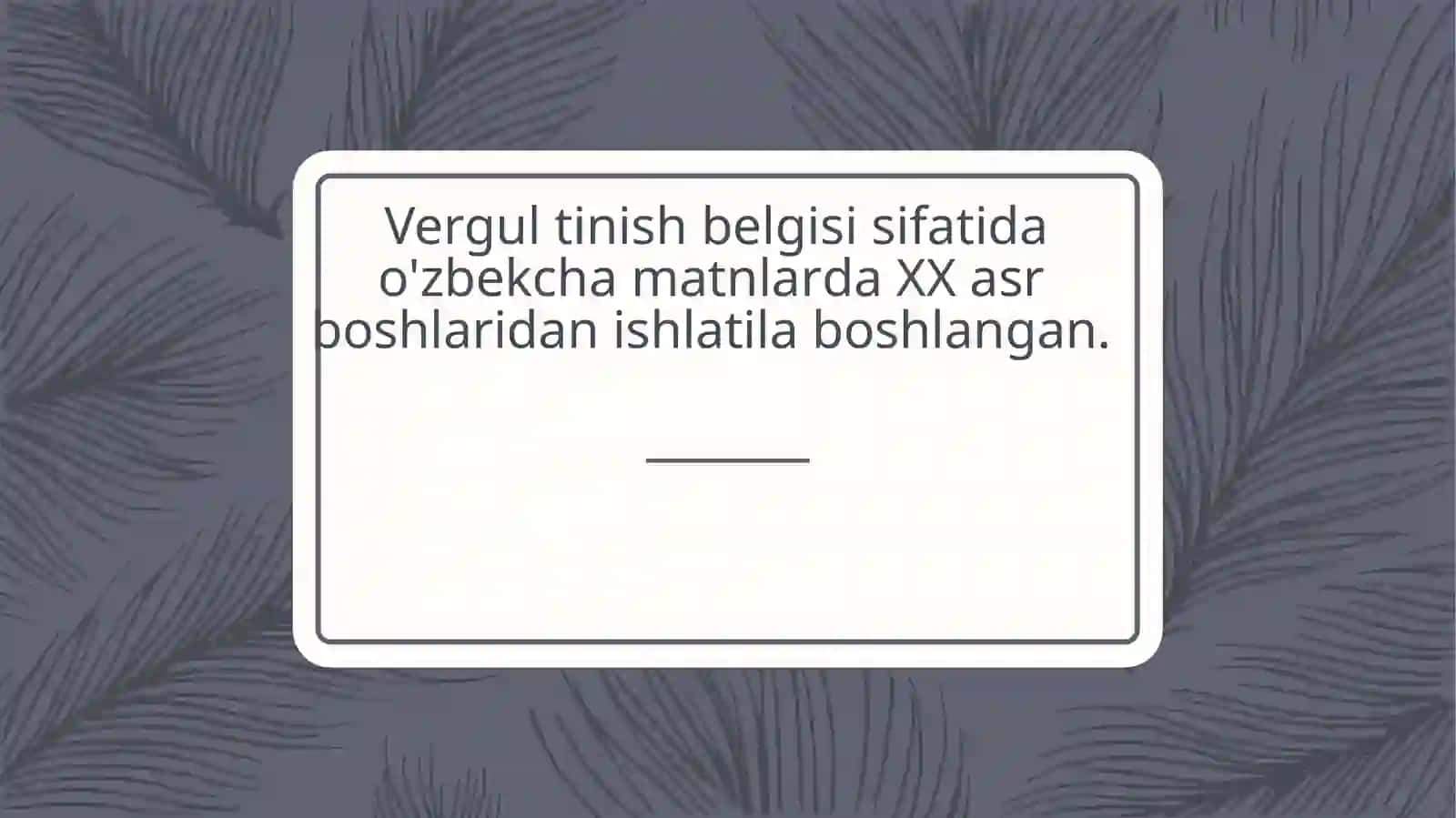 Vergul qo‘yish, so‘zlar bo‘g‘inlargabo‘lish qoidalari 4