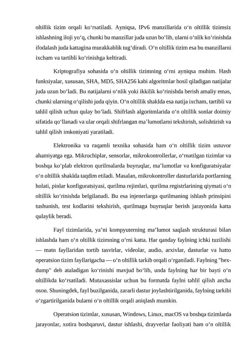 Oʻn oltillik sanoq tizimi 4