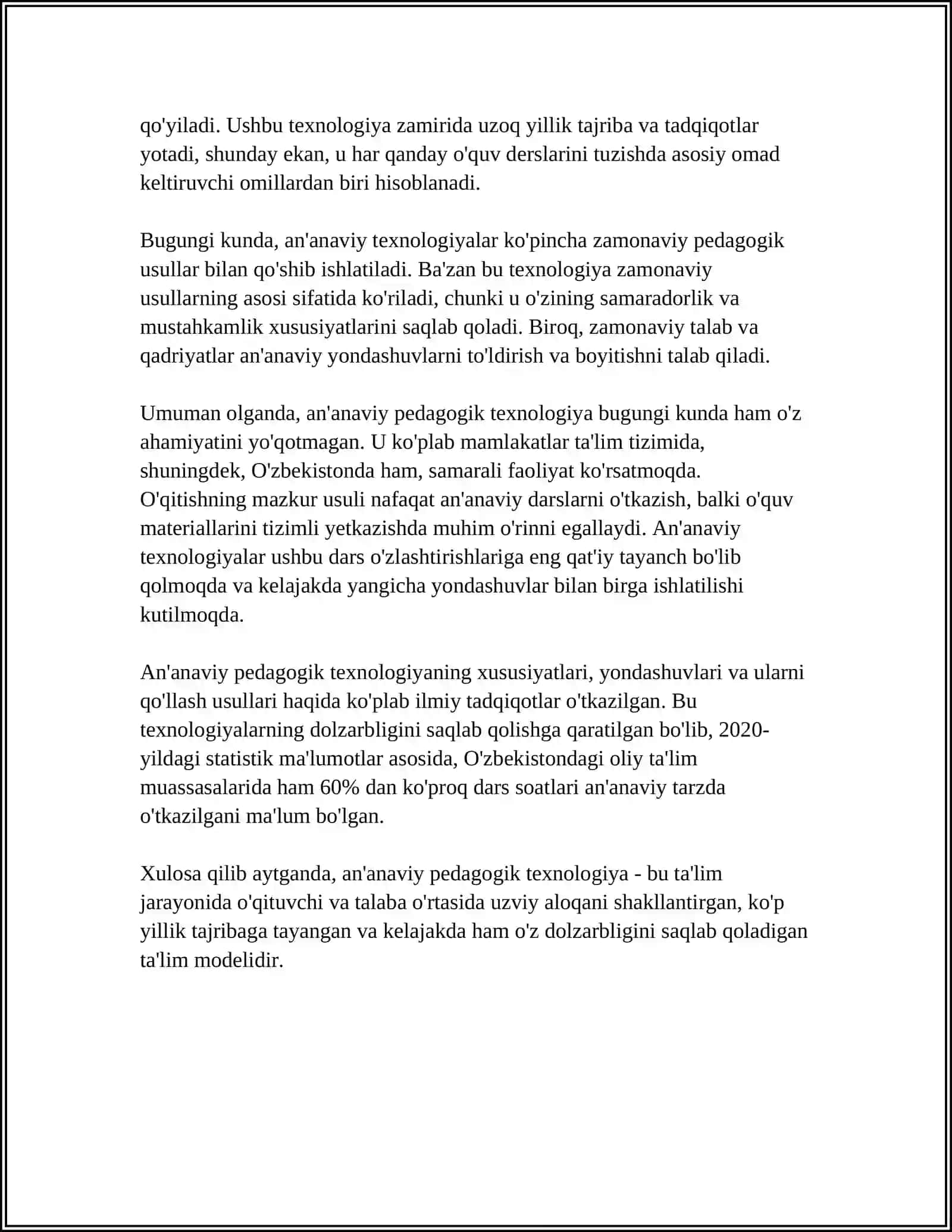 PEDAGOGIK TEXNOLOGIYA TURLARI 4