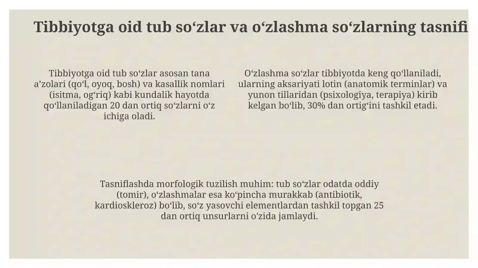 Oʻzbek tilining lugʻat boyligini oshirish manbalari 4