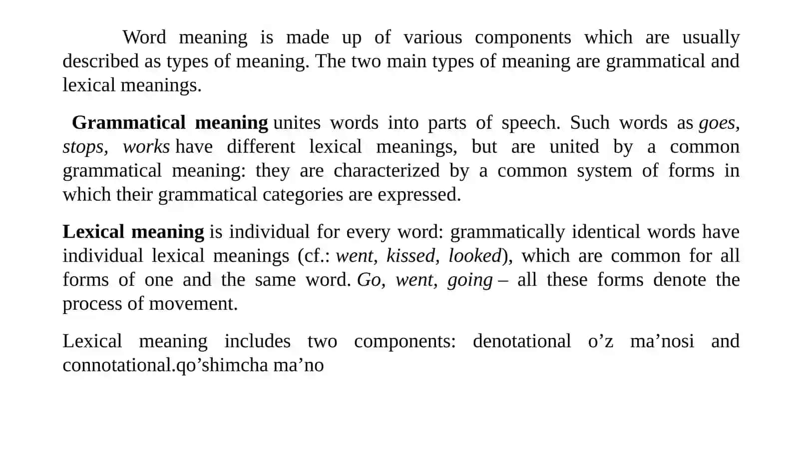 Types of word meaning 4