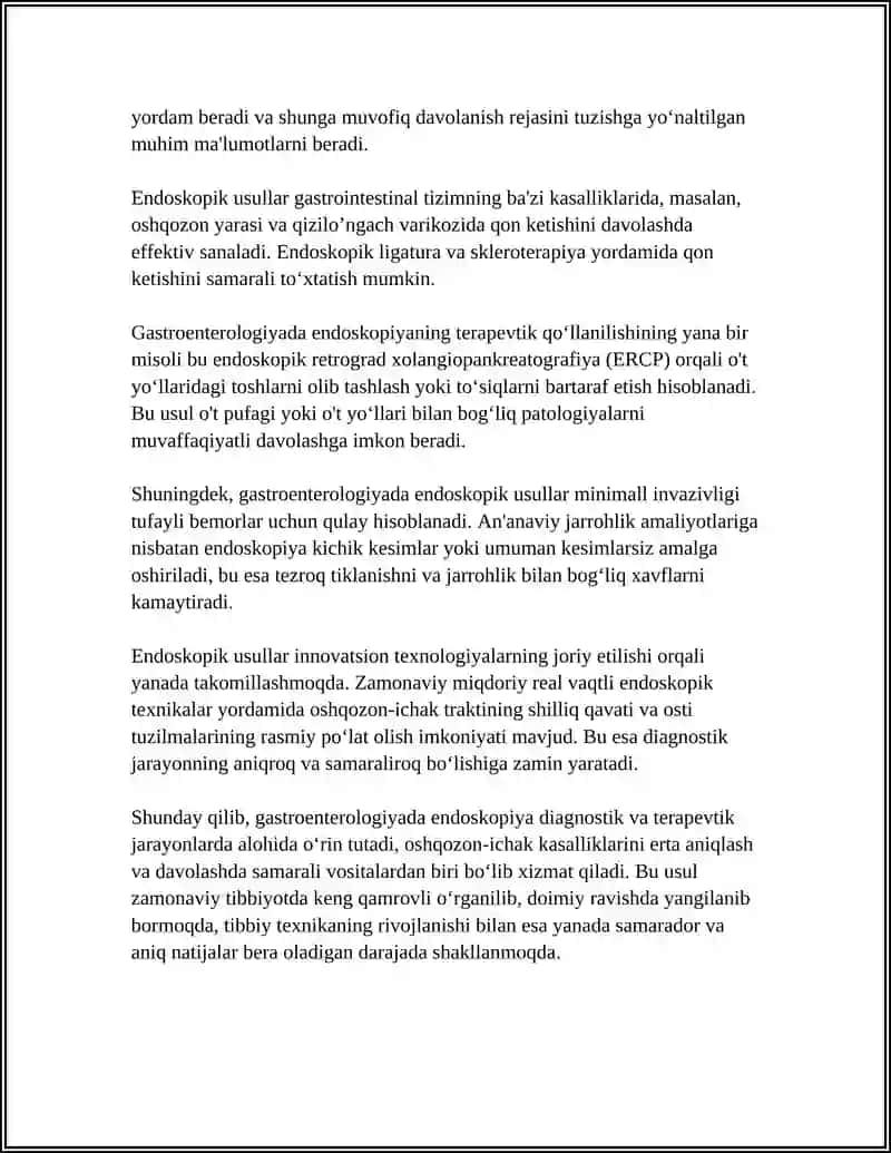TIBBIYOTDA ENDOSKOPIK USULLARNING QOʻLLANILISHI 4