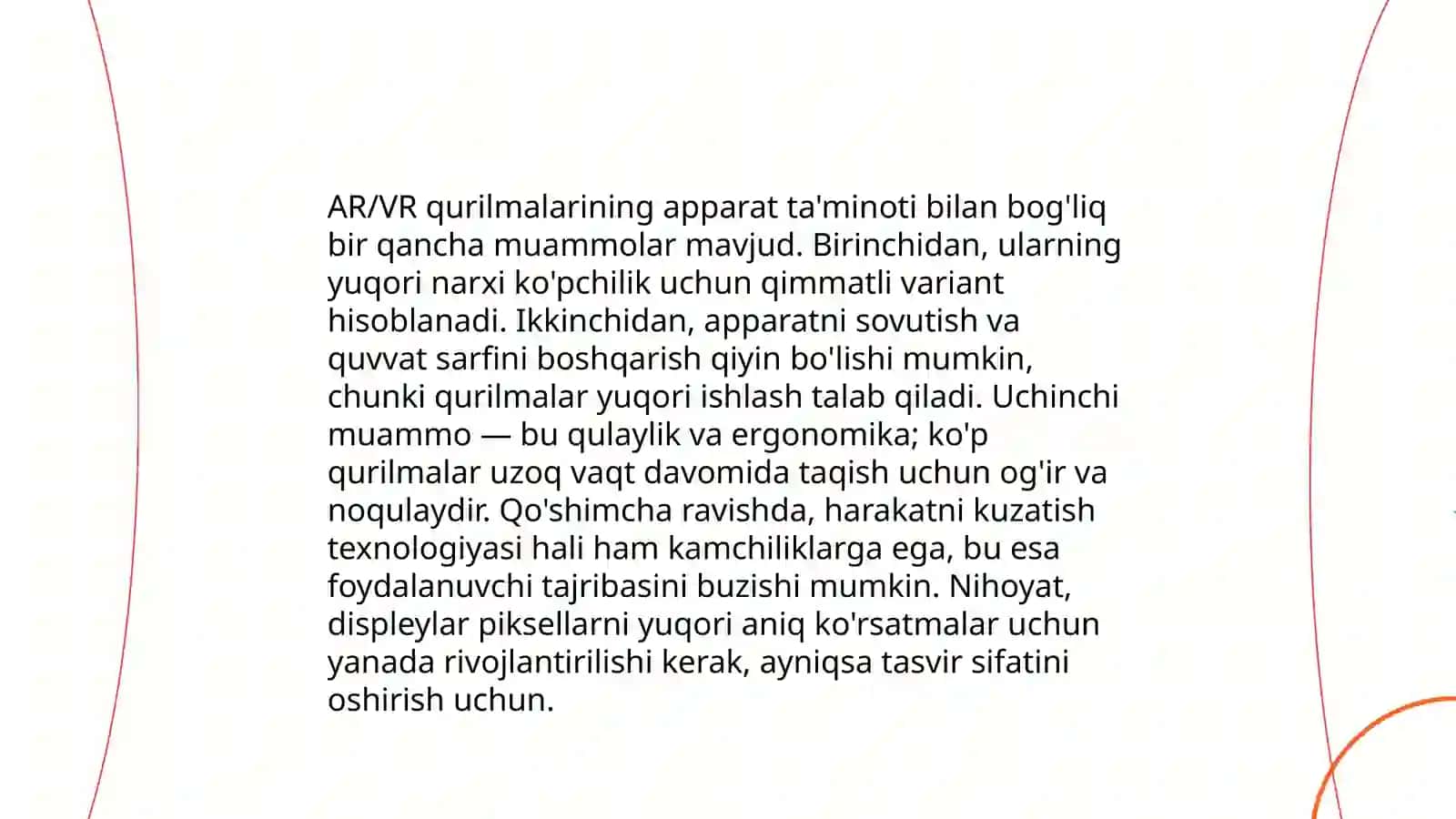 AR/VR texnologiyalarni rivojlantirish muammolari va jahon bozori xususiyatlari 4