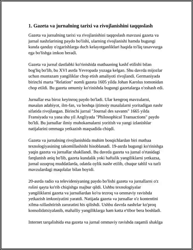 GAZETA VA JURNAL OʻZARO QIYOSIY TAHLILI 4