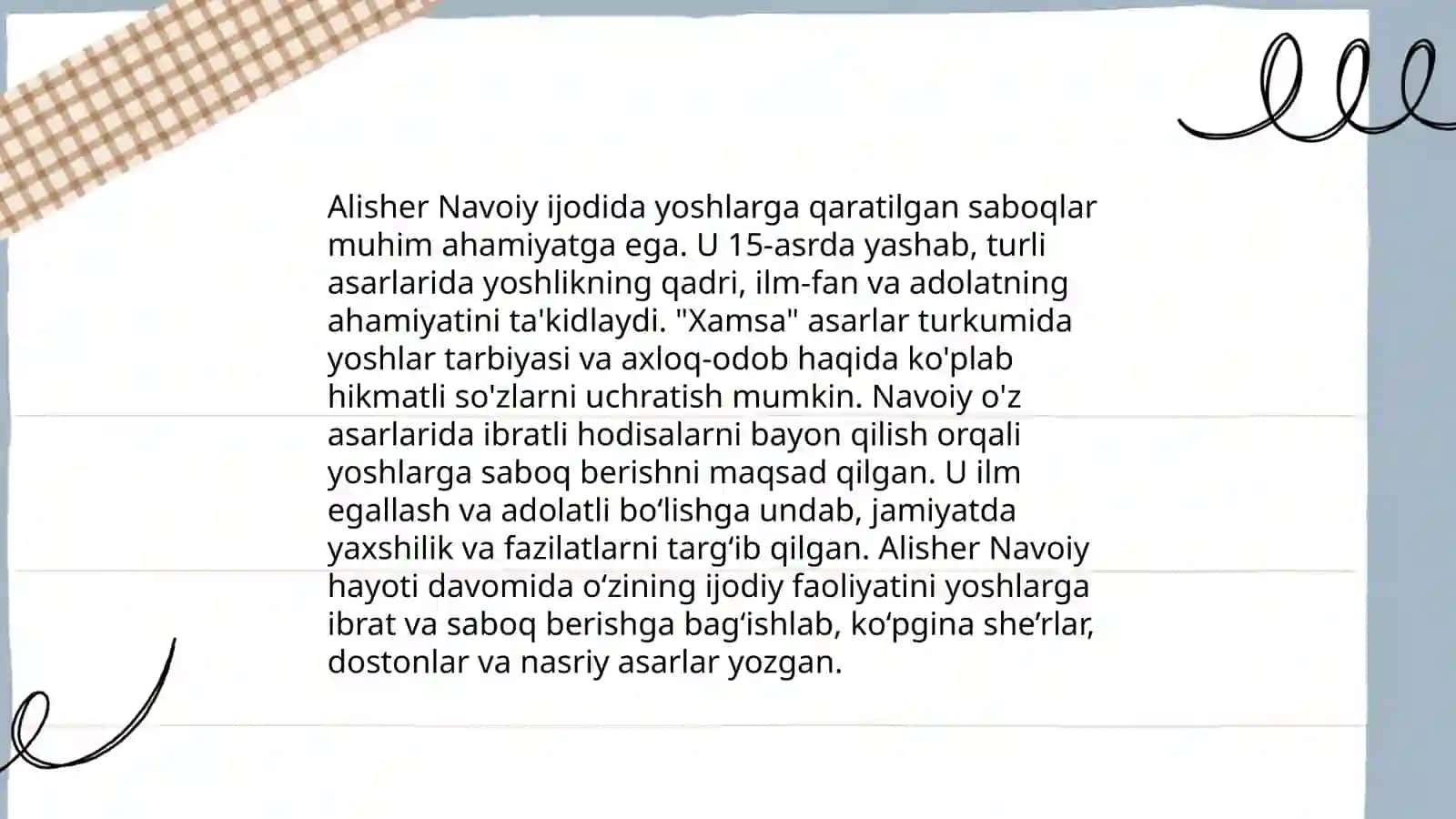 Yuksak ma'naviyatli yoshlarni tarbiyalashda O'rta Osiyoda Alisher Navoiy ilmiy merosini o'rni 4