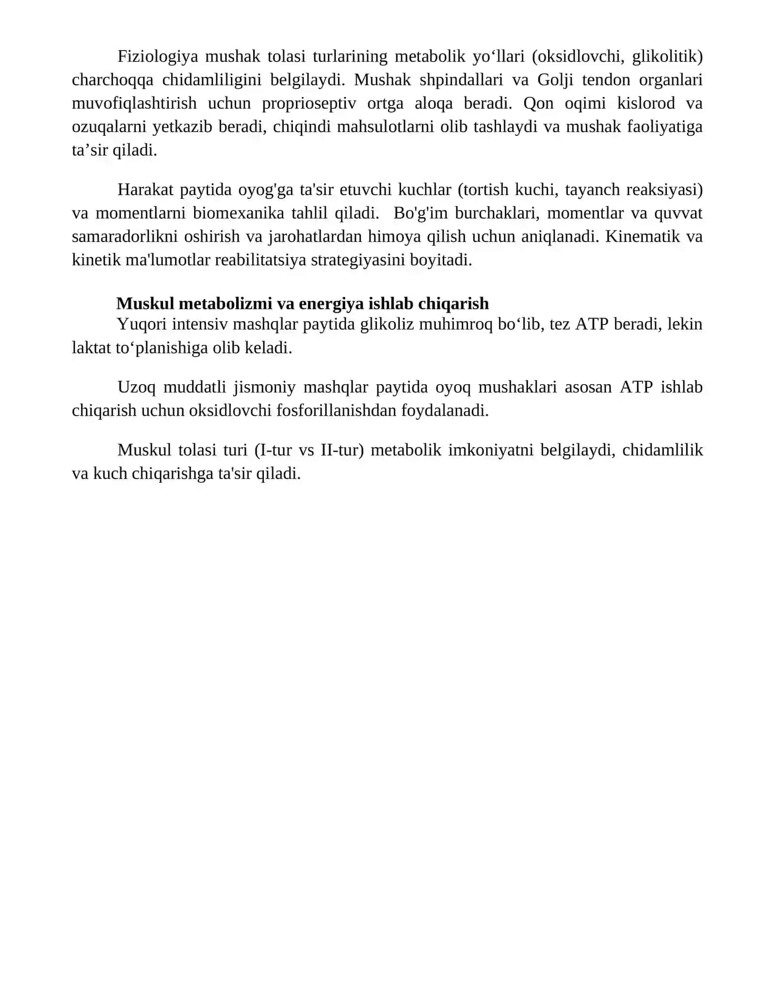 Oyoq muskullarining fiziologiyasi 4