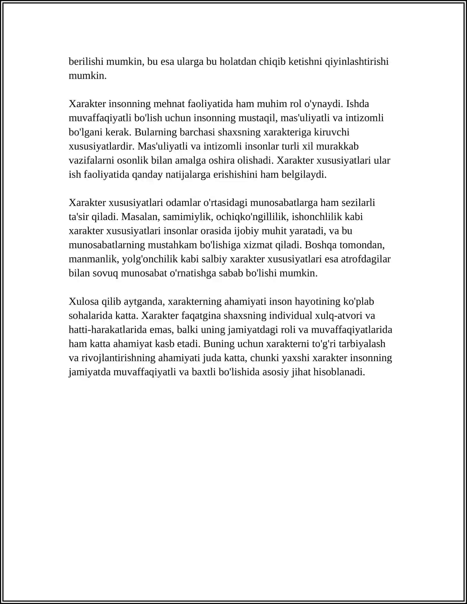 XARAKTER TUZILISHI VA XUSUSIYATLARI 4