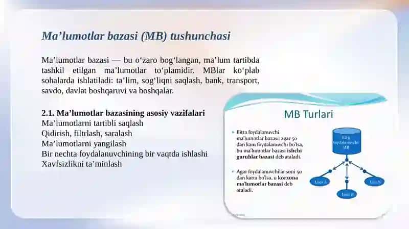 Ma’lumotlar bazasi 4