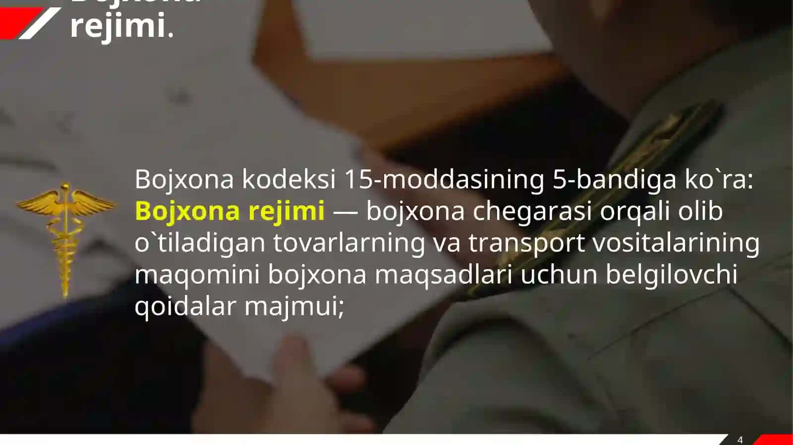 Bojxona rejimlari 4
