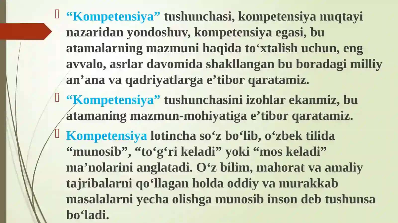 O‘qituvchining kasbiy kompetentsiyaning mazmuni va tuzilishi 4