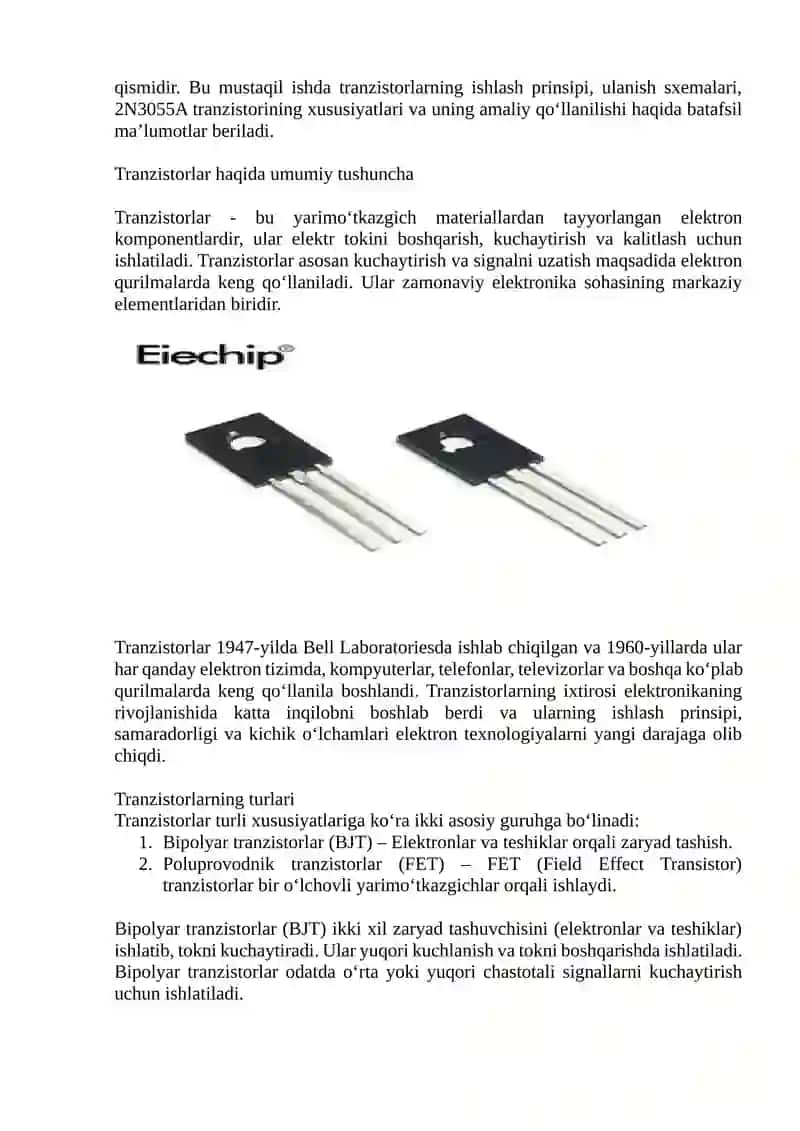 Bipolyar tranzistor xarakteristikalarini o‘lchash va asosiy parametrlarini hisoblash 4