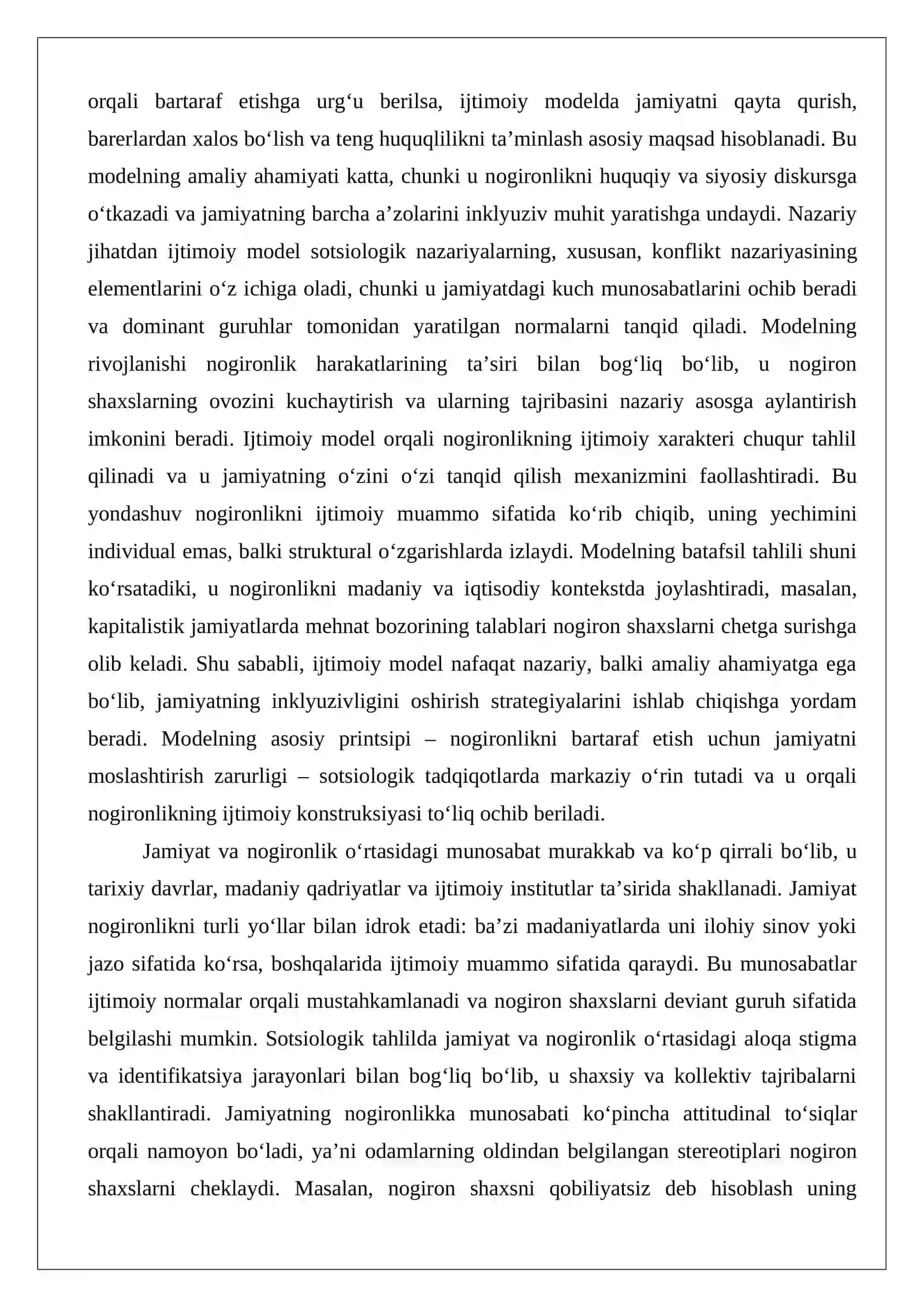 Nogironlik masalalarini o‘rganishda sotsiologik usullarning o‘rni va roli 4