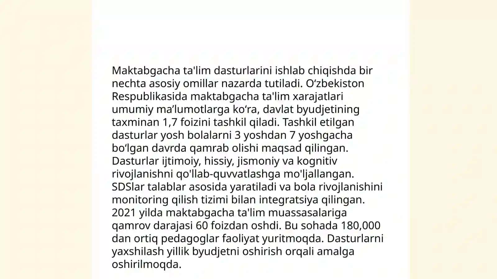 Maktabgacha taʼlim tashkiloti faoliyatini tashkil etish va boshqarish 4