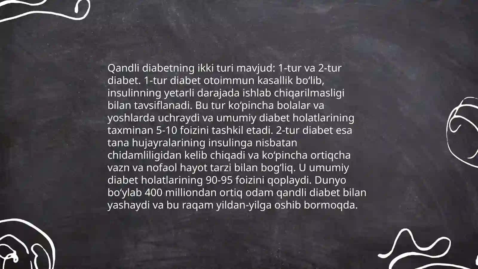 Qandli diabet va ochlikda ketonuriya va ketonemiya 4