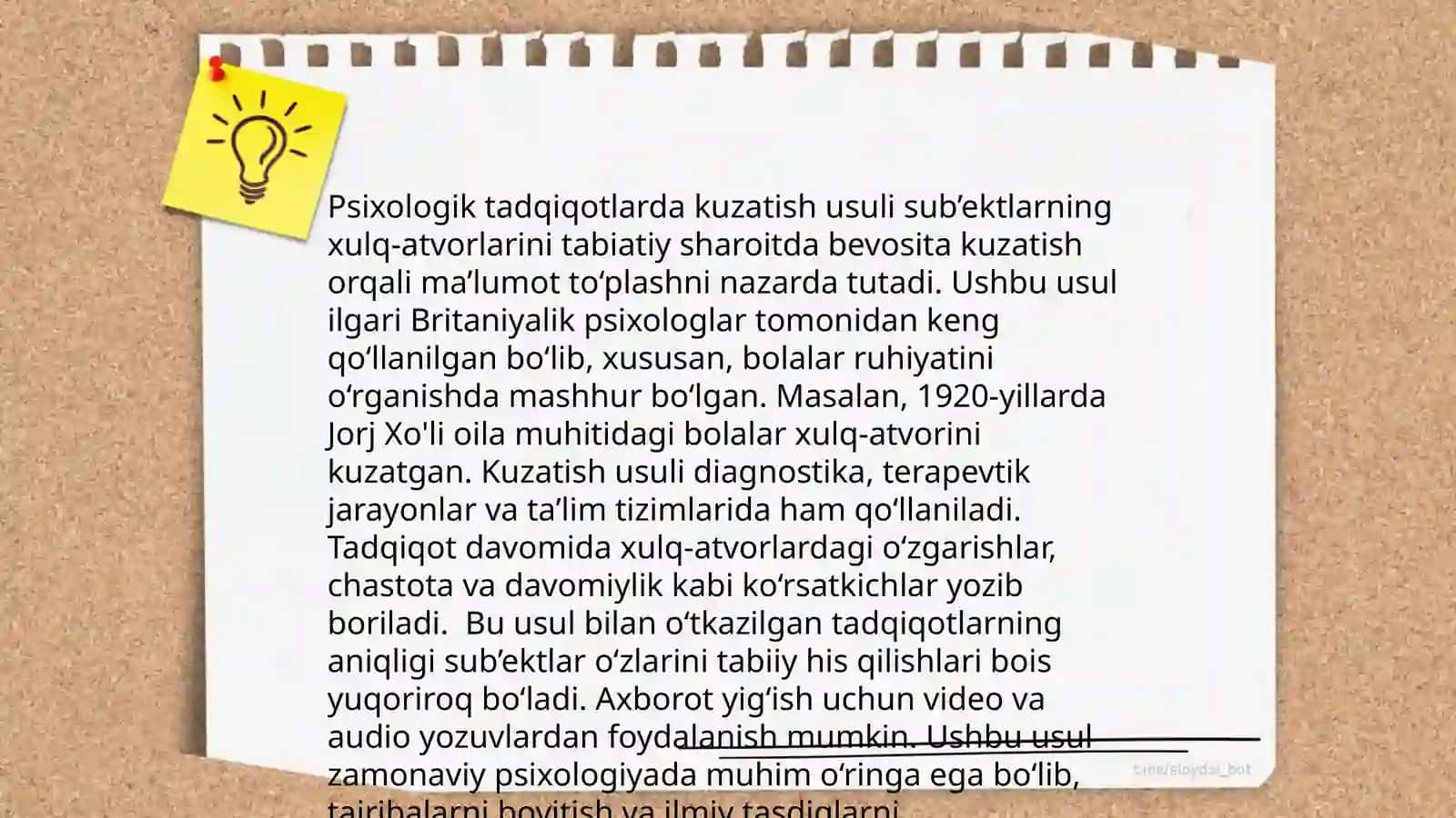 Zamonaviy psixologiya tarmoqlarida tadqiqot metodlarini qoʻllanishi 4