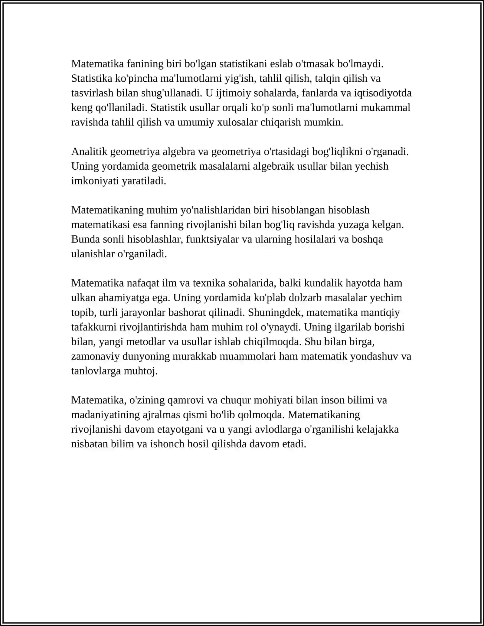 BIR QATORDA ORTIQCHA ELEMENT.BOSHQOTIRMA VA RESURSLARNI YECHISH 2024-2025-o'quv yili 4
