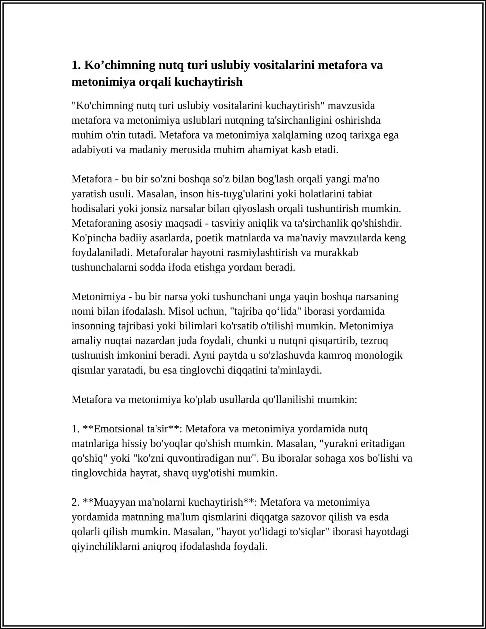 KOʼCHIMNING NUTQ TURI USLUBIY VOSITALARINI KUCHAYTIRISH 4