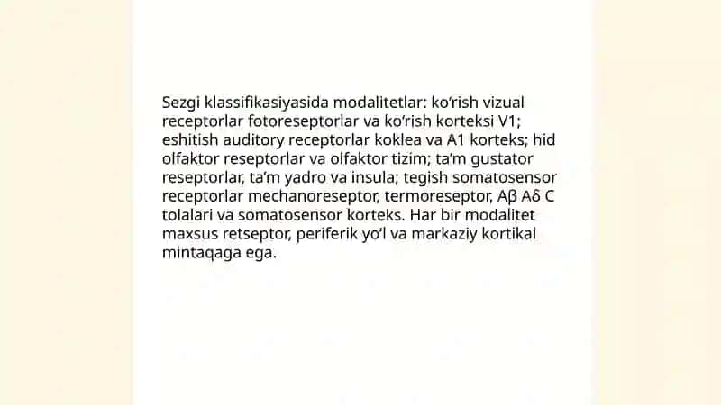 Sezgining tasnifi va klassifikasiyalari 4