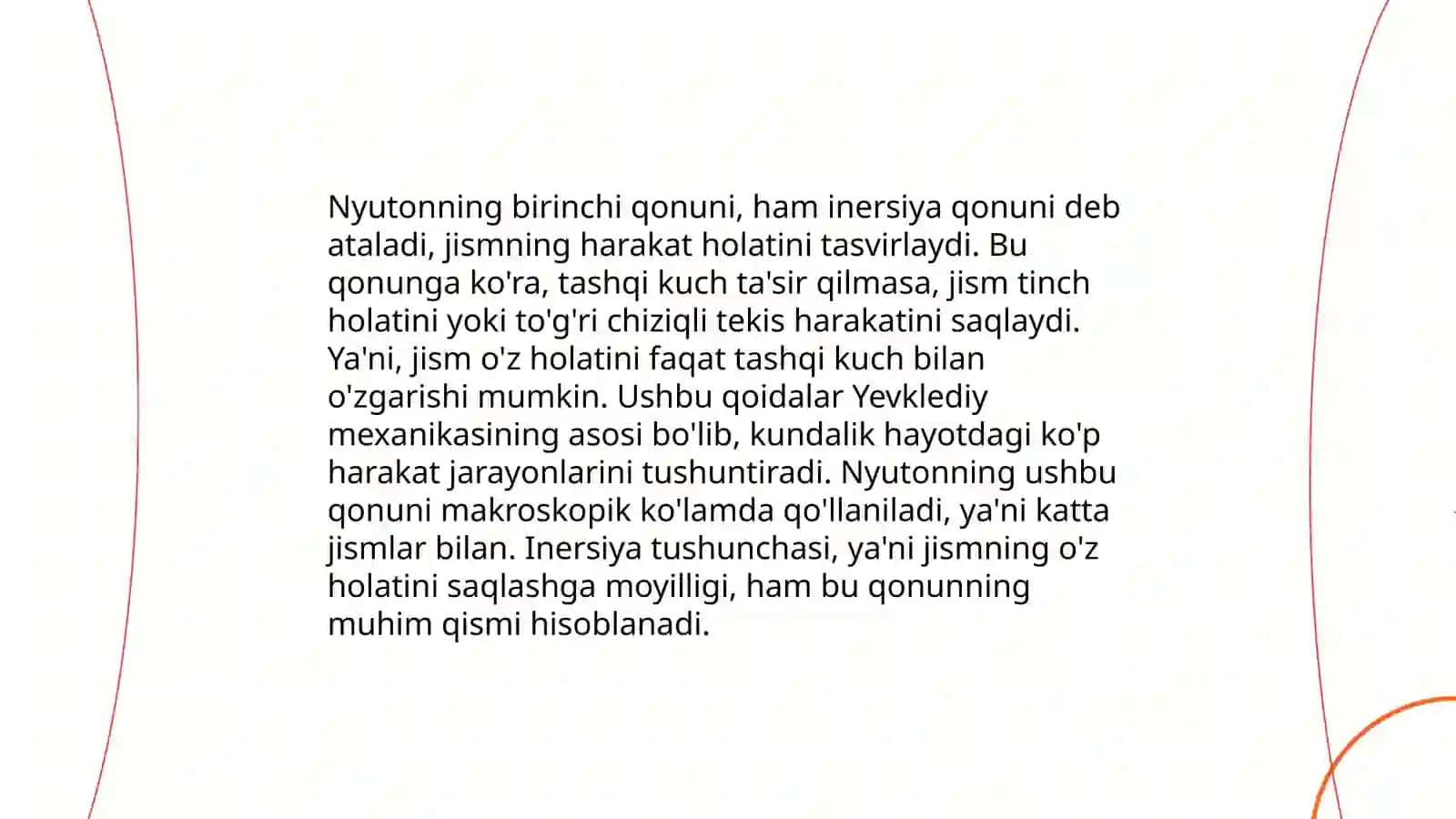 Jisimning ilgarilama harakatidinamikasi 4
