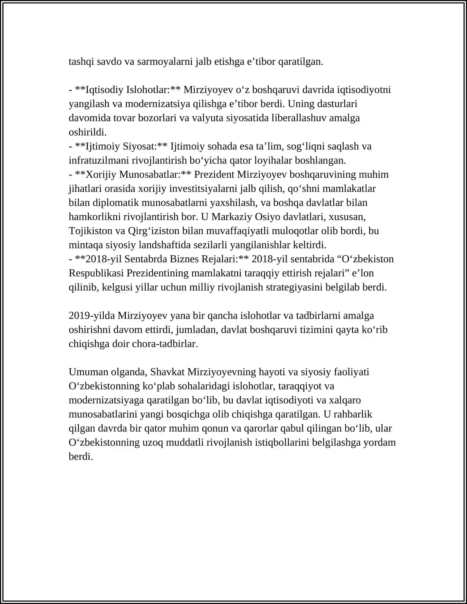 SHAVKAT MIRZIYOEVNING "MILLIY TIKLANISHDAN, MILLIY YUKSALISH SARI" ASARI HAQIDA MA'LUMOT 4
