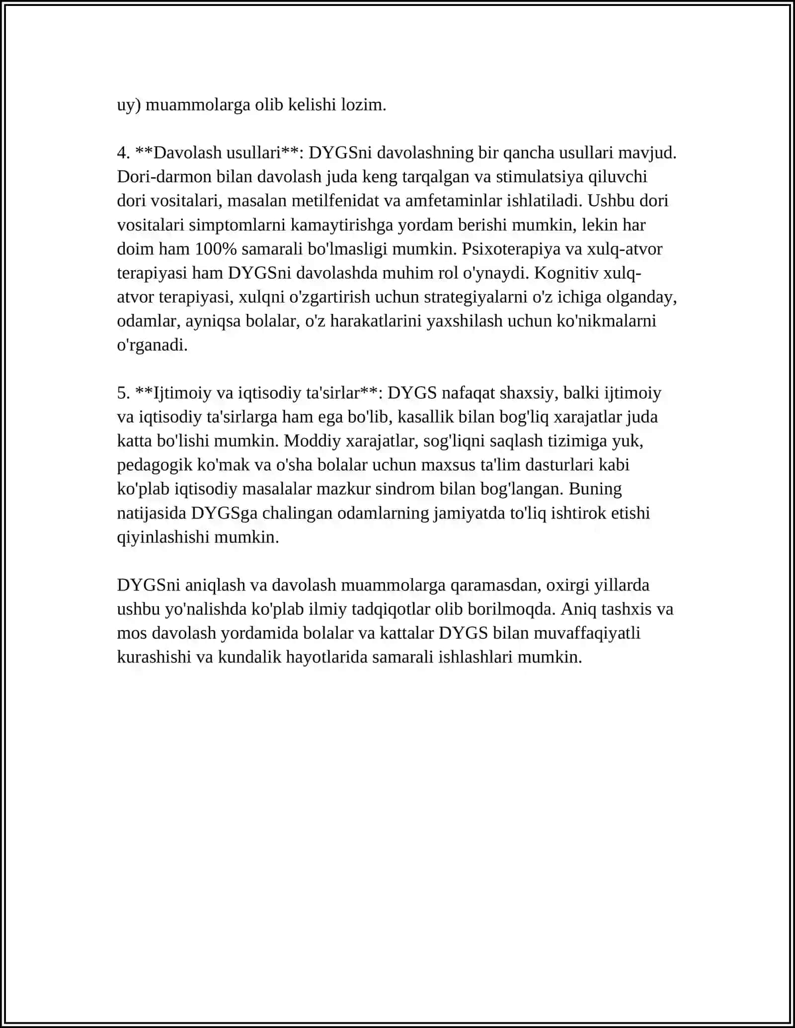 XOTIR DIQQAT VA INTELLEKT BUZILISHLARI 4