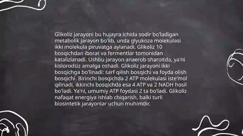 Glyukoza katobalizimi va glyukoneogenez. Pentozofosfat yo‘lining ahamiyati 4
