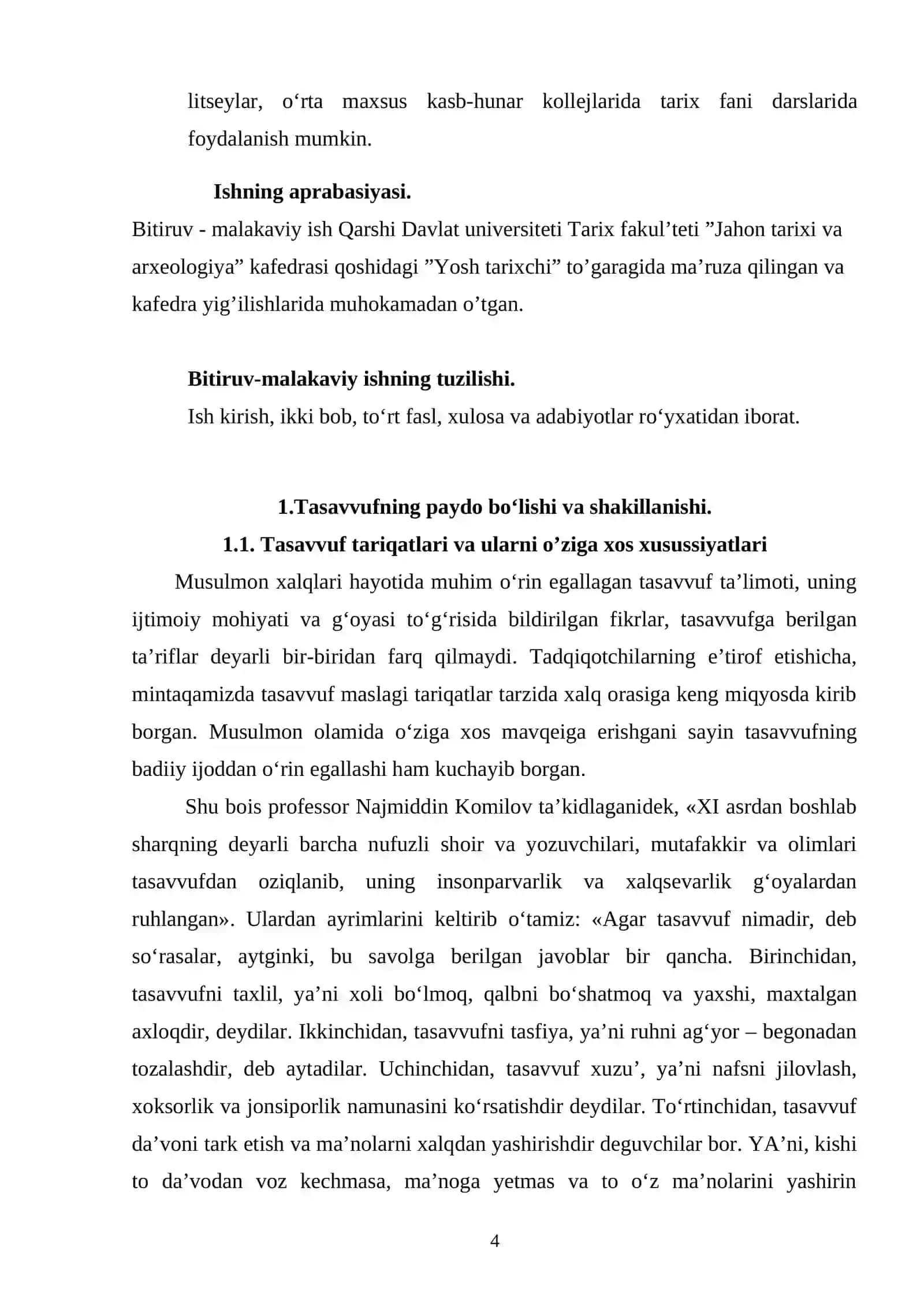 Markaziy Osiyoda tasavvuf ta’limotining vujudga kelish tarixidan 4
